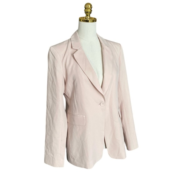BCBGMAXAZRIA Corpcore Classic Money Maker Office Blazer Bear Pink Women's Size M - Picture 6 of 13